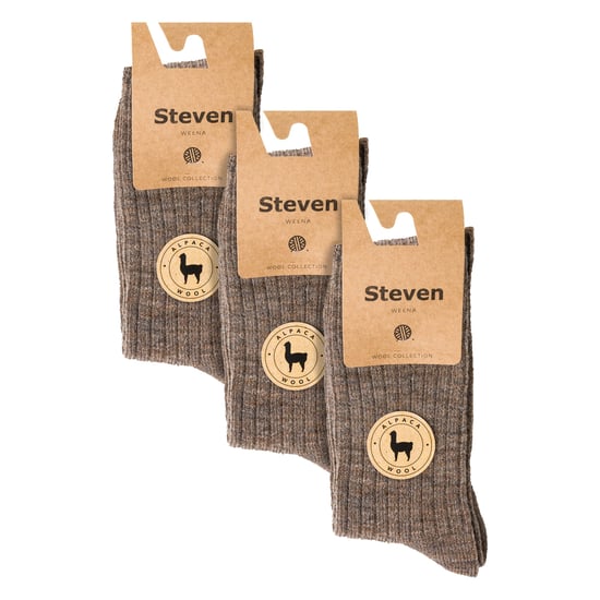 3 Pares Multipack Calcetines de Lana de Alpaca para Hombre - Beige - Image 2