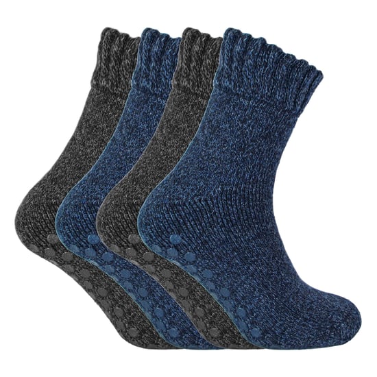 Sock Snob - 4 pares de calcetines gruesos de lana merino para hombre - Surtidos - Image 5