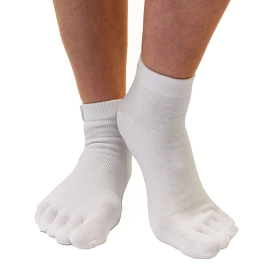 TOETOE - Calcetines Tobilleros de Algodón para Hombre y Mujer - Blanco - Image 3