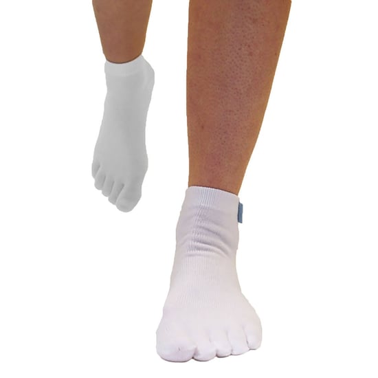 TOETOE - Calcetines Tobilleros de Algodón para Hombre y Mujer - Blanco - Image 4