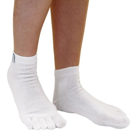 TOETOE - Calcetines Tobilleros de Algodón para Hombre y Mujer - Blanco - Image 5