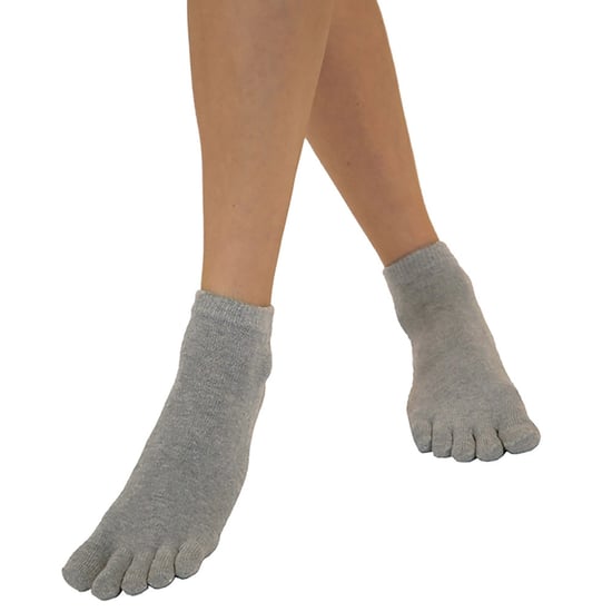 TOETOE - Calcetines Tobilleros de Algodón para Hombre y Mujer - Grises - Image 5