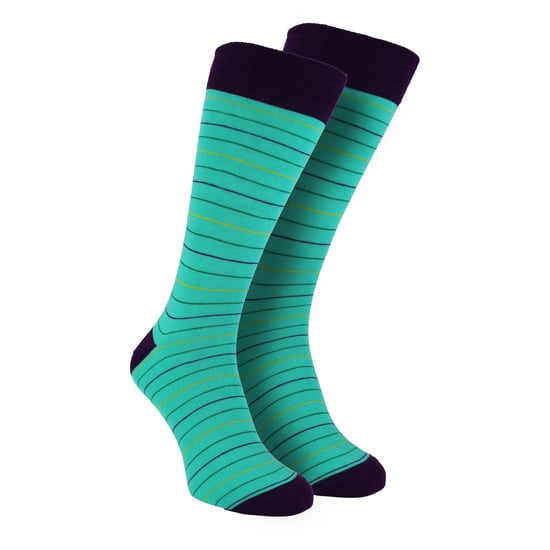 HS by Happy Socks - Pack de 3 Calcetines de Vestir Divertidos - Argyle (Morado) - Image 5
