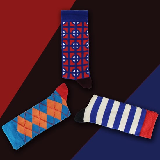 HS by Happy Socks - Paquete de 3 calcetines de vestir de estructura clásica para hombre - Target (Azul) - Image 3