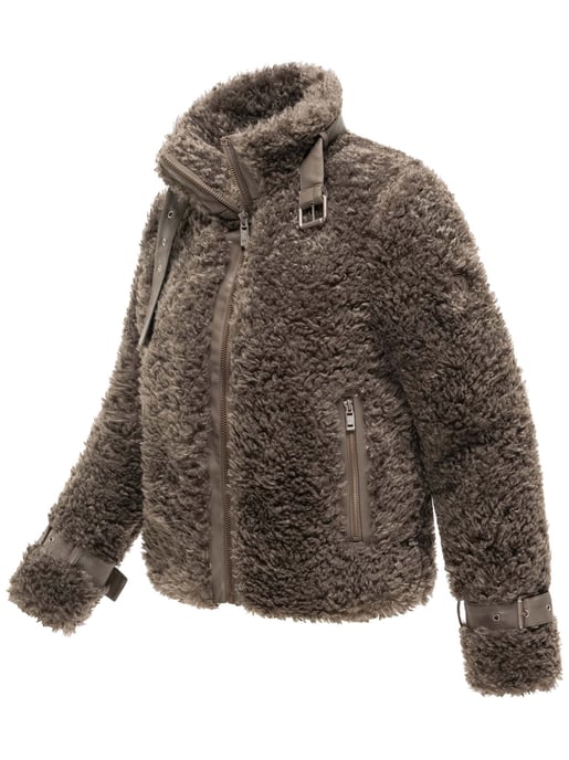 Chaqueta teddy para mujer Navahoo Wuschelwonne con detalles de hebillas - Image 2