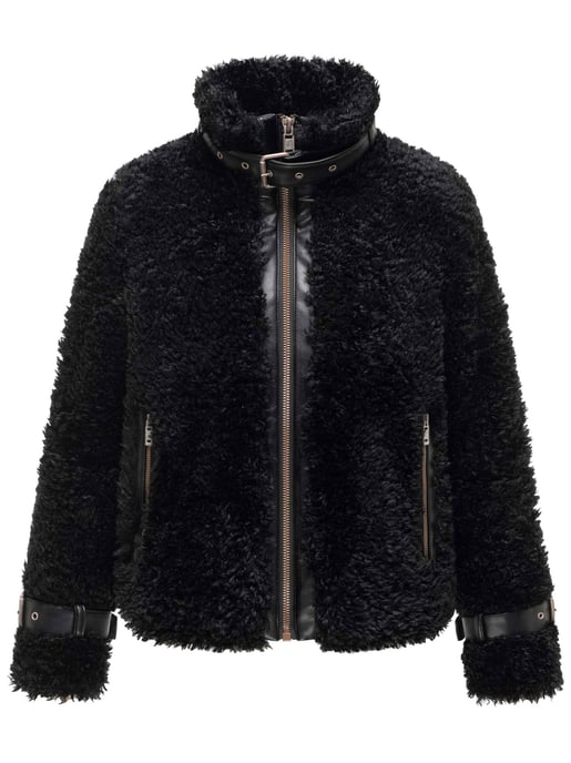 Chaqueta teddy para mujer Navahoo Wuschelwonne con detalles de hebillas - Image 1