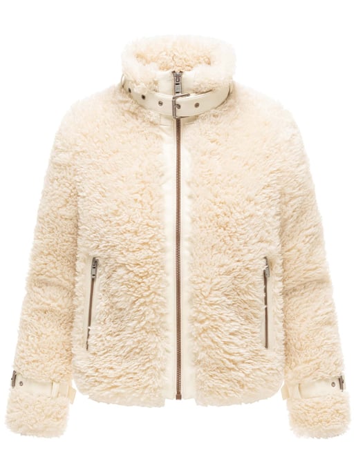 Chaqueta teddy para mujer Navahoo Wuschelwonne con detalles de hebillas - Image 1