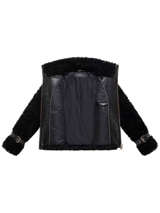 Chaqueta teddy para mujer Navahoo Wuschelwonne con detalles de hebillas - Image 4