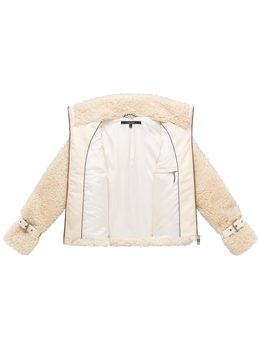 Chaqueta teddy para mujer Navahoo Wuschelwonne con detalles de hebillas - Image 4