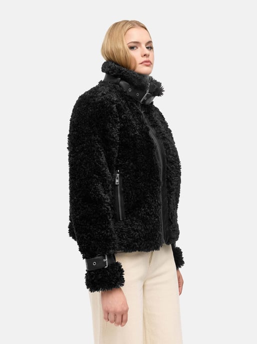 Chaqueta teddy para mujer Navahoo Wuschelwonne con detalles de hebillas - Image 6