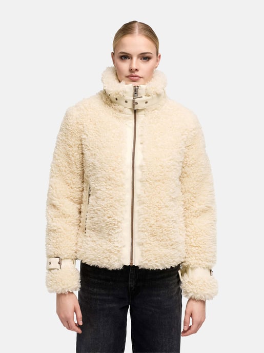 Chaqueta teddy para mujer Navahoo Wuschelwonne con detalles de hebillas - Image 5