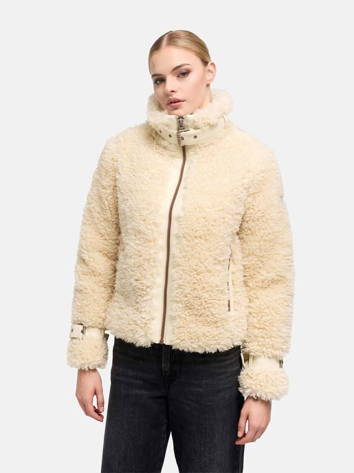 Chaqueta teddy para mujer Navahoo Wuschelwonne con detalles de hebillas - Image 6