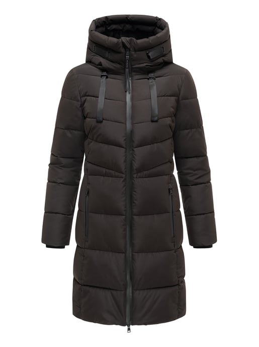 Abrigo acolchado mujer Marikoo Natsukoo – cálido, con capucha y forro teddy - Image 2