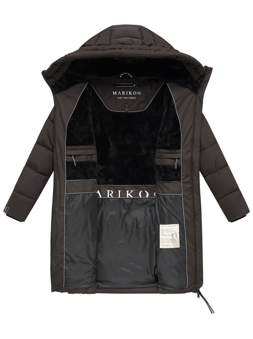 Abrigo acolchado mujer Marikoo Natsukoo – cálido, con capucha y forro teddy - Image 5