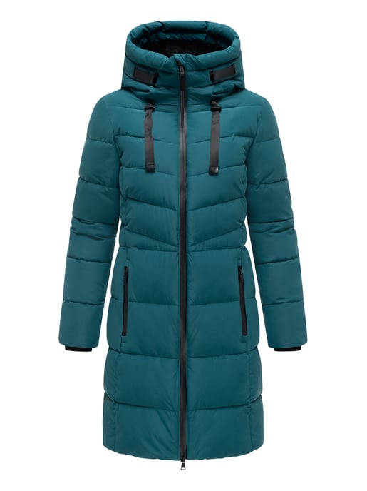 Abrigo acolchado mujer Marikoo Natsukoo – cálido, con capucha y forro teddy - Image 2