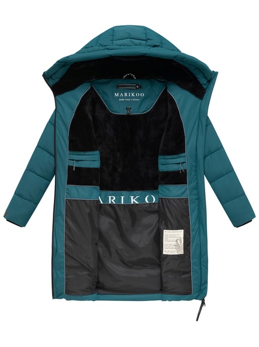 Abrigo acolchado mujer Marikoo Natsukoo – cálido, con capucha y forro teddy - Image 5
