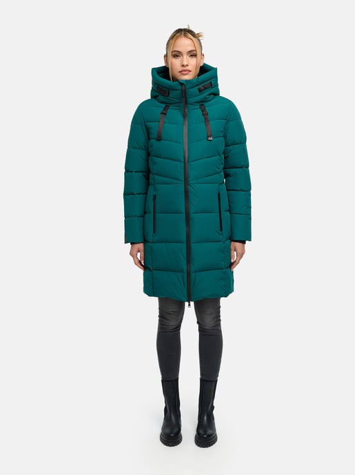 Abrigo acolchado mujer Marikoo Natsukoo – cálido, con capucha y forro teddy - Image 6