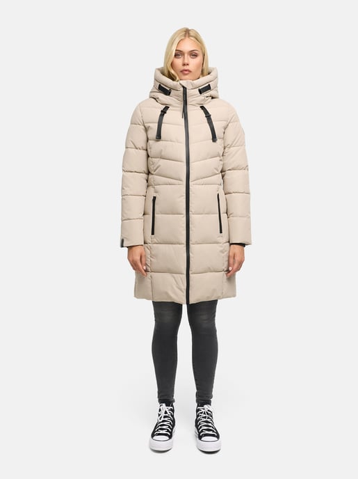 Abrigo acolchado mujer Marikoo Natsukoo – cálido, con capucha y forro teddy - Image 6