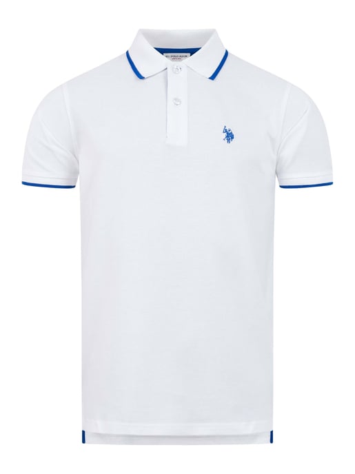 Polo para hombre U.S. Polo Assn. de algodón con detalles en contraste - Image 1