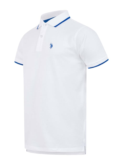 Polo para hombre U.S. Polo Assn. de algodón con detalles en contraste - Image 2