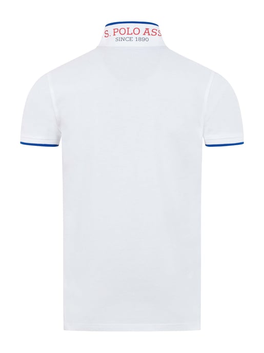 Polo para hombre U.S. Polo Assn. de algodón con detalles en contraste - Image 3