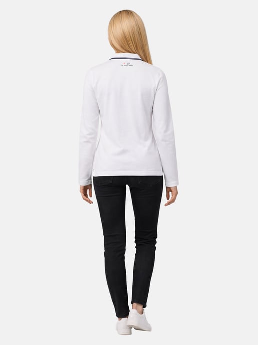 Polo de manga larga para mujer U.S. Polo Assn. con elastano - Image 4