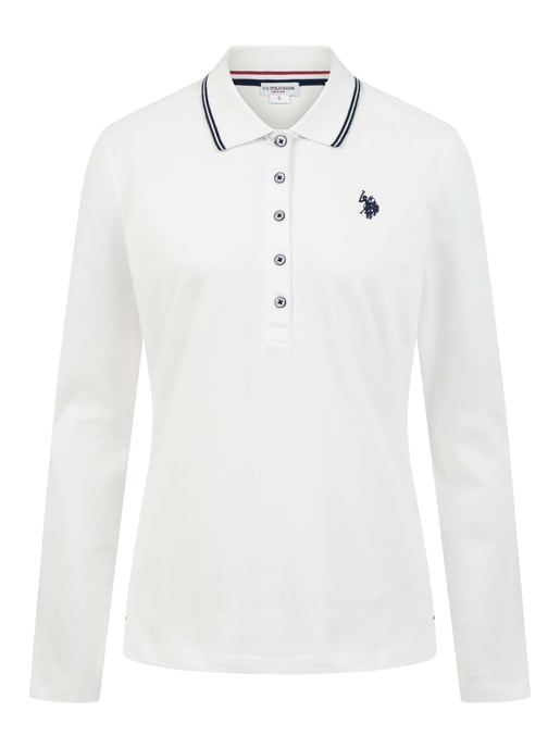 Polo de manga larga para mujer U.S. Polo Assn. con elastano - Image 5