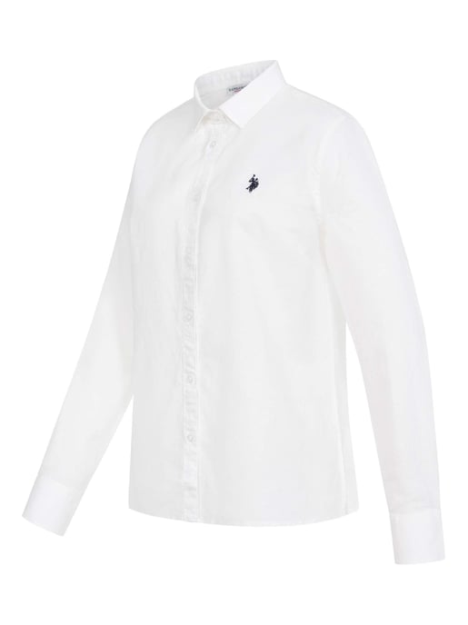 Camisa de lino para mujer U.S. Polo Assn. de mezcla lino y algodón - Image 2