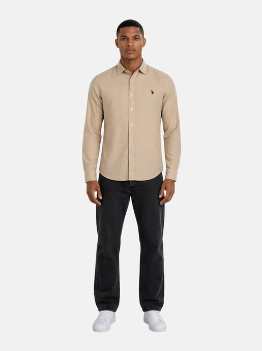 Camisa de pana para hombre U.S. Polo Assn. con algodón elástico - Image 4