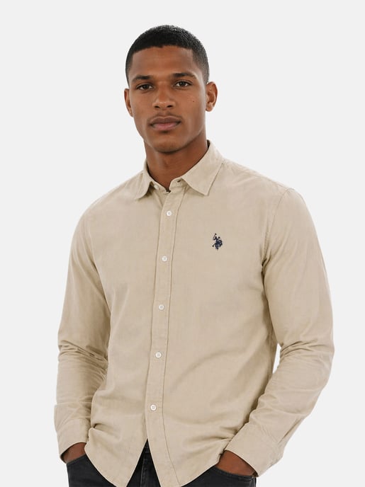 Camisa de pana para hombre U.S. Polo Assn. con algodón elástico - Image 5