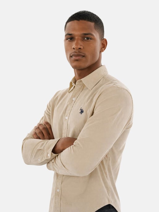 Camisa de pana para hombre U.S. Polo Assn. con algodón elástico - Image 6