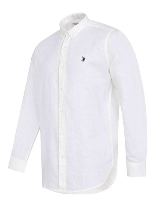Camisa de lino para hombre U.S. Polo Assn. de mezcla lino y algodón - Image 2