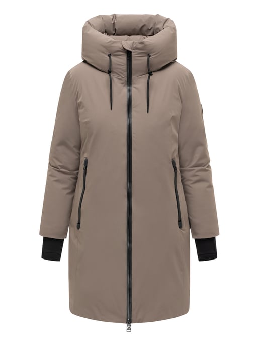 Abrigo largo de invierno para mujer Marikoo Polarhäschen con capucha - Image 1