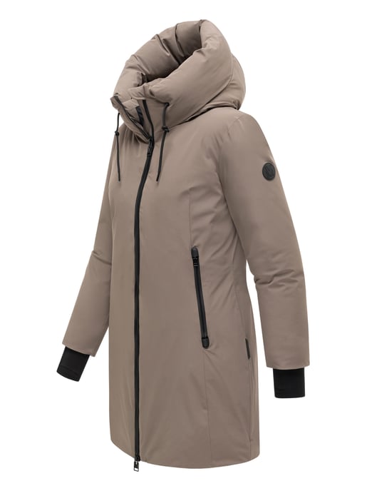 Abrigo largo de invierno para mujer Marikoo Polarhäschen con capucha - Image 2