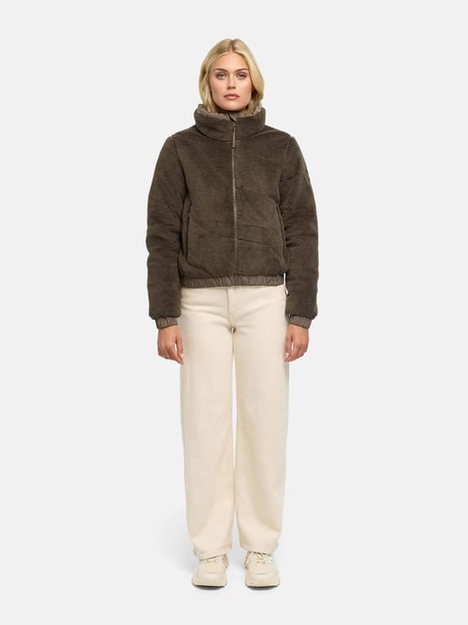 Chaqueta de invierno para mujer Marikoo Yuvaa de tejido borreguito - Image 5