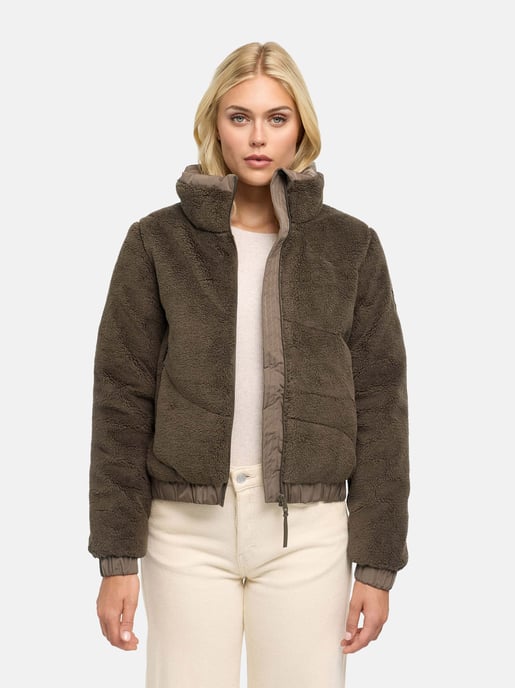 Chaqueta de invierno para mujer Marikoo Yuvaa de tejido borreguito - Image 6