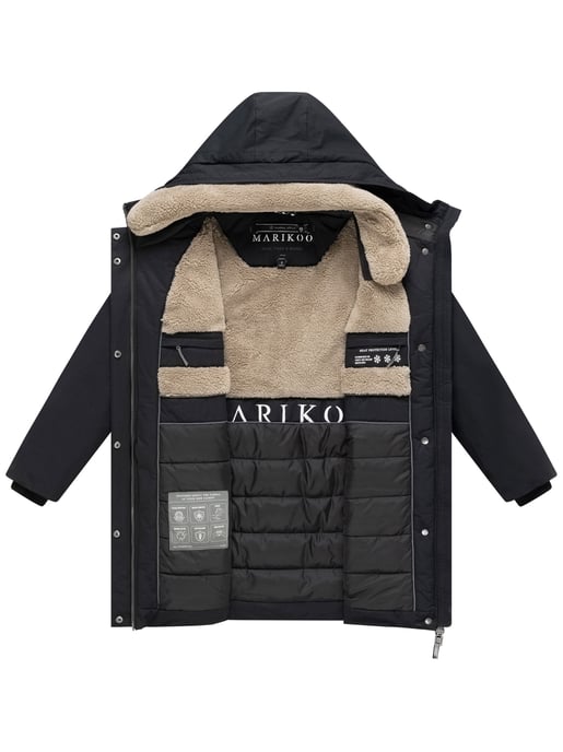 Parka de invierno para mujer Marikoo Calistaa con cinturón ajustable - Image 4
