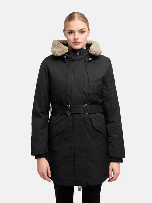 Parka de invierno para mujer Marikoo Calistaa con cinturón ajustable - Image 5