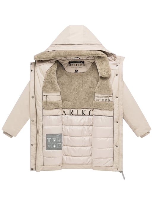 Parka de invierno para mujer Marikoo Calistaa con cinturón ajustable - Image 4