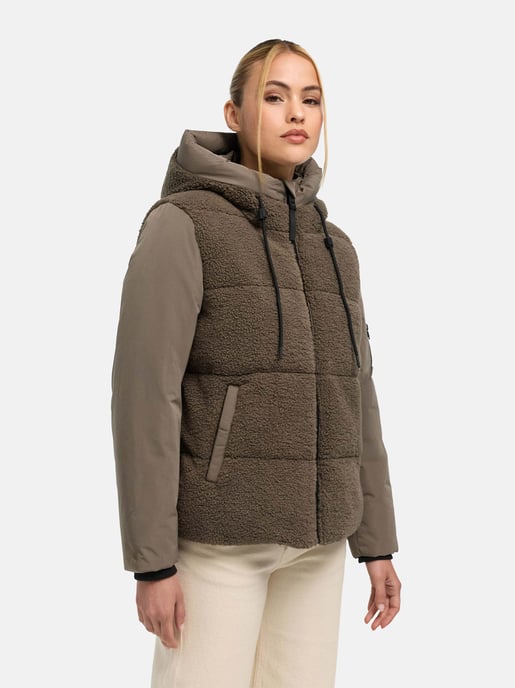 Chaqueta de invierno para mujer Marikoo Elidee con tejido borreguito - Image 6