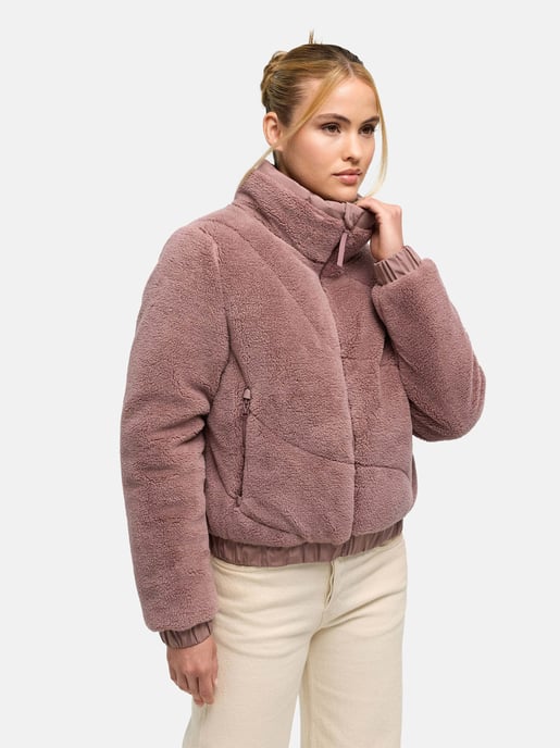 Chaqueta de invierno para mujer Marikoo Yuvaa de tejido borreguito - Image 5
