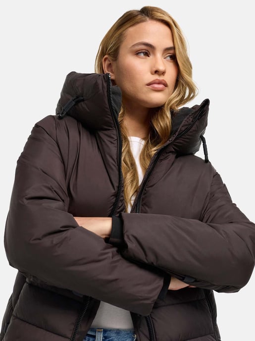 Chaqueta acolchada de invierno para mujer Navahoo Waldengel con capucha - Image 6