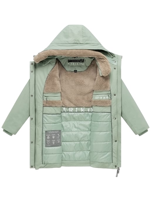 Parka de invierno para mujer Marikoo Calistaa con cinturón ajustable - Image 4