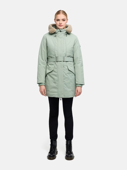 Parka de invierno para mujer Marikoo Calistaa con cinturón ajustable - Image 6