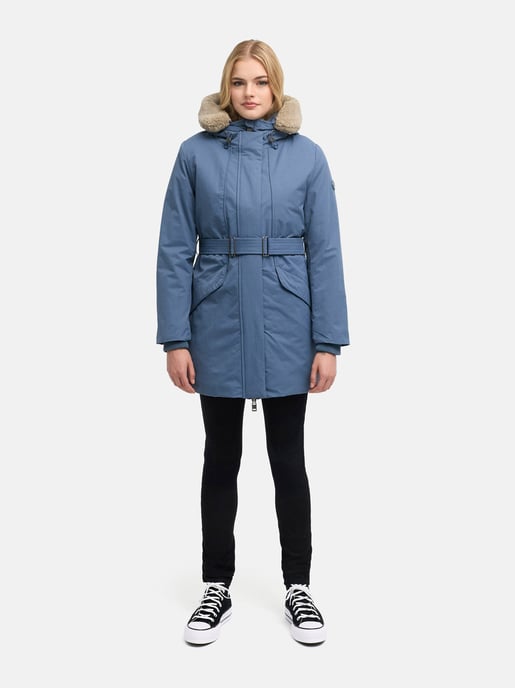 Parka de invierno para mujer Marikoo Calistaa con cinturón ajustable - Image 6