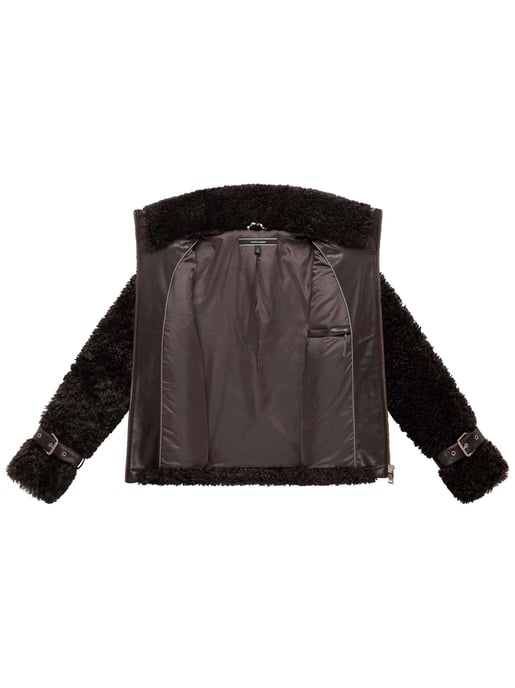 Chaqueta teddy para mujer Navahoo Wuschelwonne con detalles de hebillas - Image 4