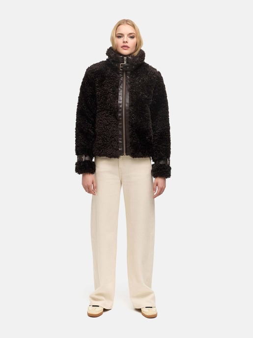 Chaqueta teddy para mujer Navahoo Wuschelwonne con detalles de hebillas - Image 5