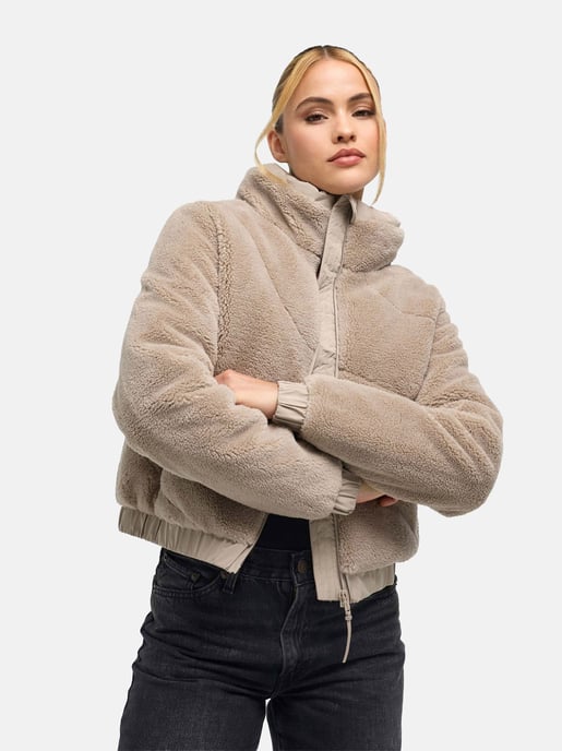 Chaqueta de invierno para mujer Marikoo Yuvaa de tejido borreguito - Image 6