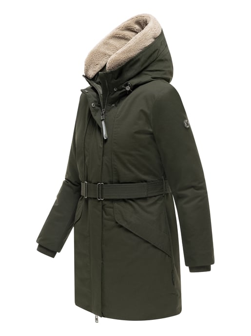 Parka de invierno para mujer Marikoo Calistaa con cinturón ajustable - Image 2