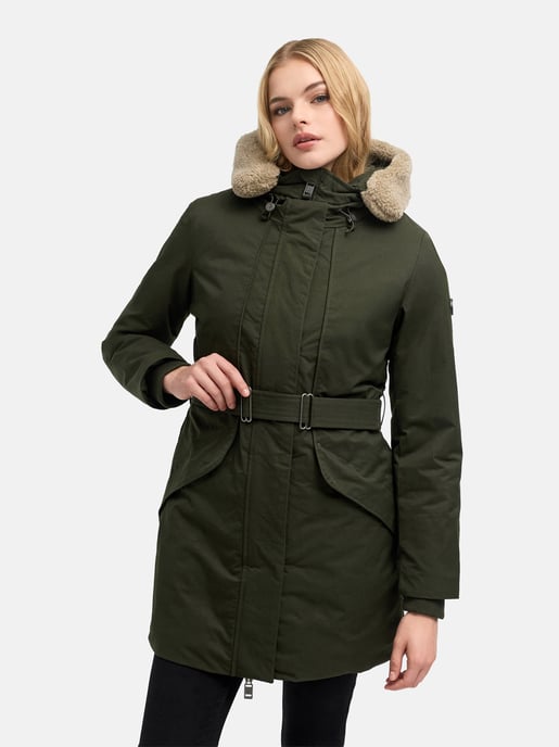 Parka de invierno para mujer Marikoo Calistaa con cinturón ajustable - Image 5